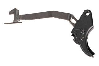 Overwatch Precision M&P FALX Trigger Gun in Gray/Black features a flat face design for a self-correcting rearward press.